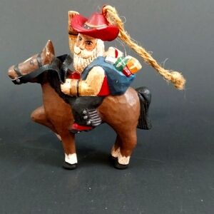 Wood Cowboy Ornament